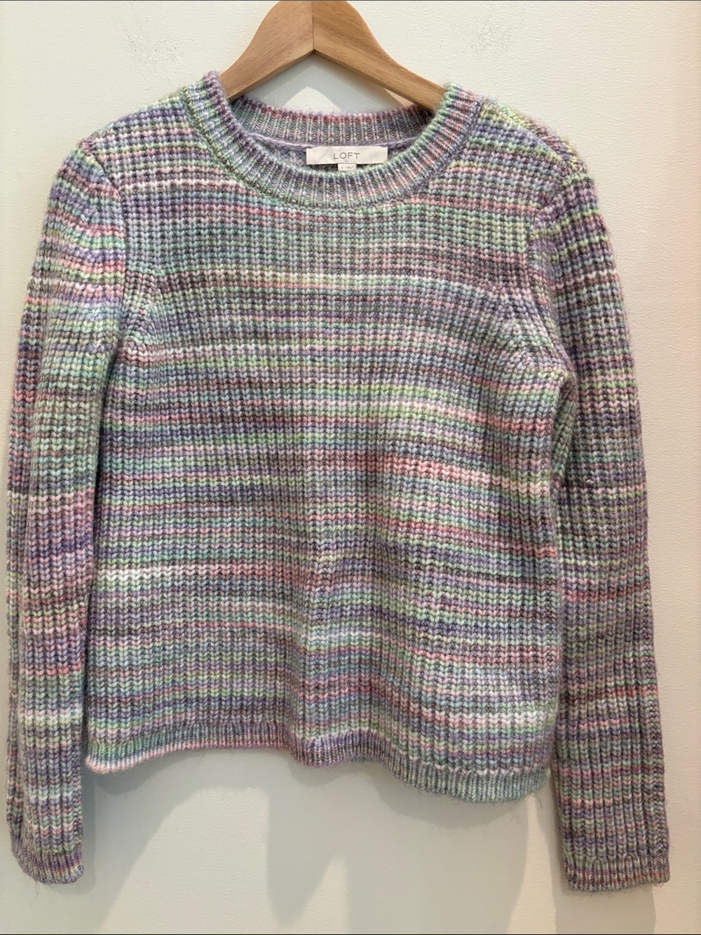 Loft Crewneck Sweater Pastel Cozy NWT Size Small